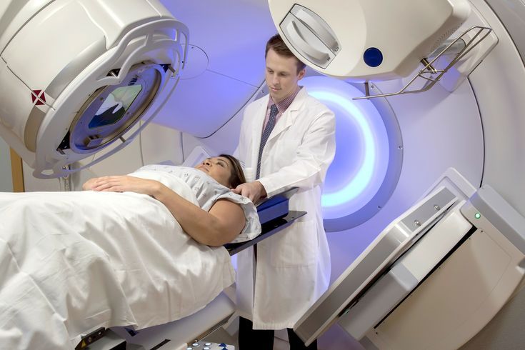 Patient undergoing radiation therapy session for cancer treatment at a modern oncology center in Pune