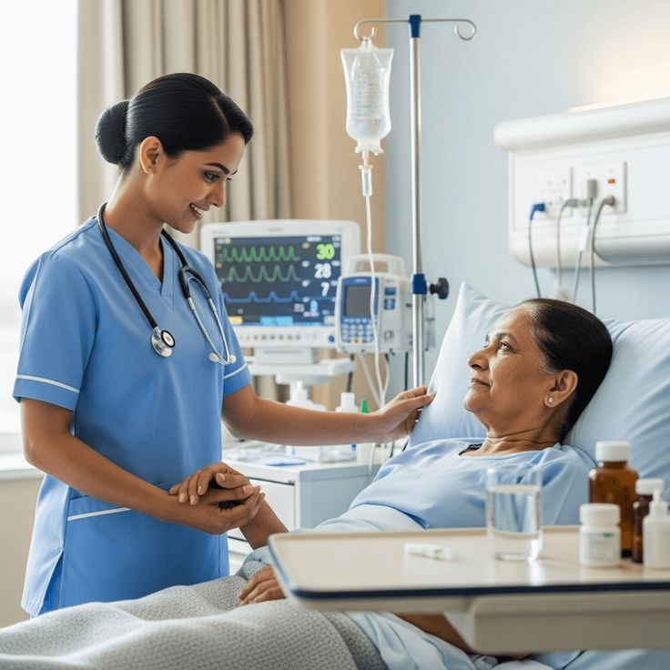 Oncologist explaining personalized chemotherapy plan to cancer patient in Pune
