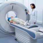 Cancer patient experiencing fatigue during radiation therapy
