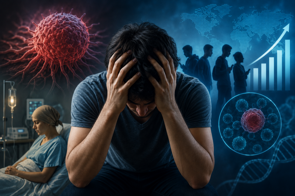 Young adult consulting a doctor about cancer symptoms and early detection
